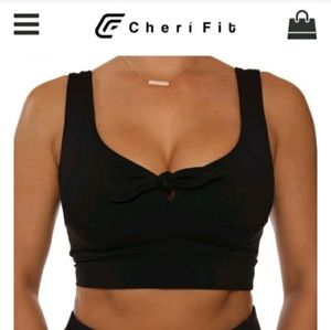 Cheri Fit Bow Tie Sports Bra - MEDIUM